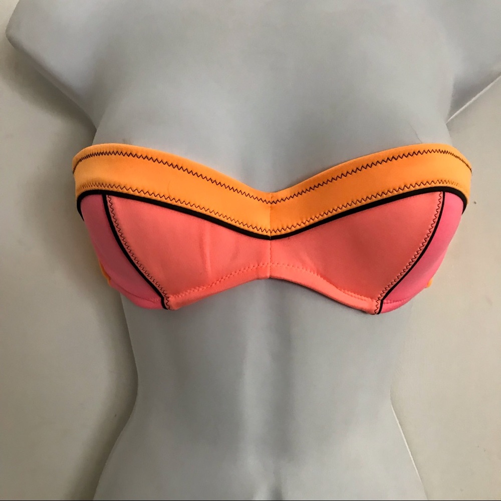 Victoria Secret Colorblock Bandeau Bikini Top 32B - Picture 2 of 10